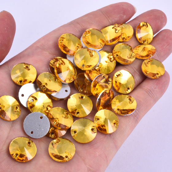 Flatback Glass Rhinestone Rivoli Sew on Crystal Wholesale Lead-free Crystal Beads for Garment Diy Sewing Accessories